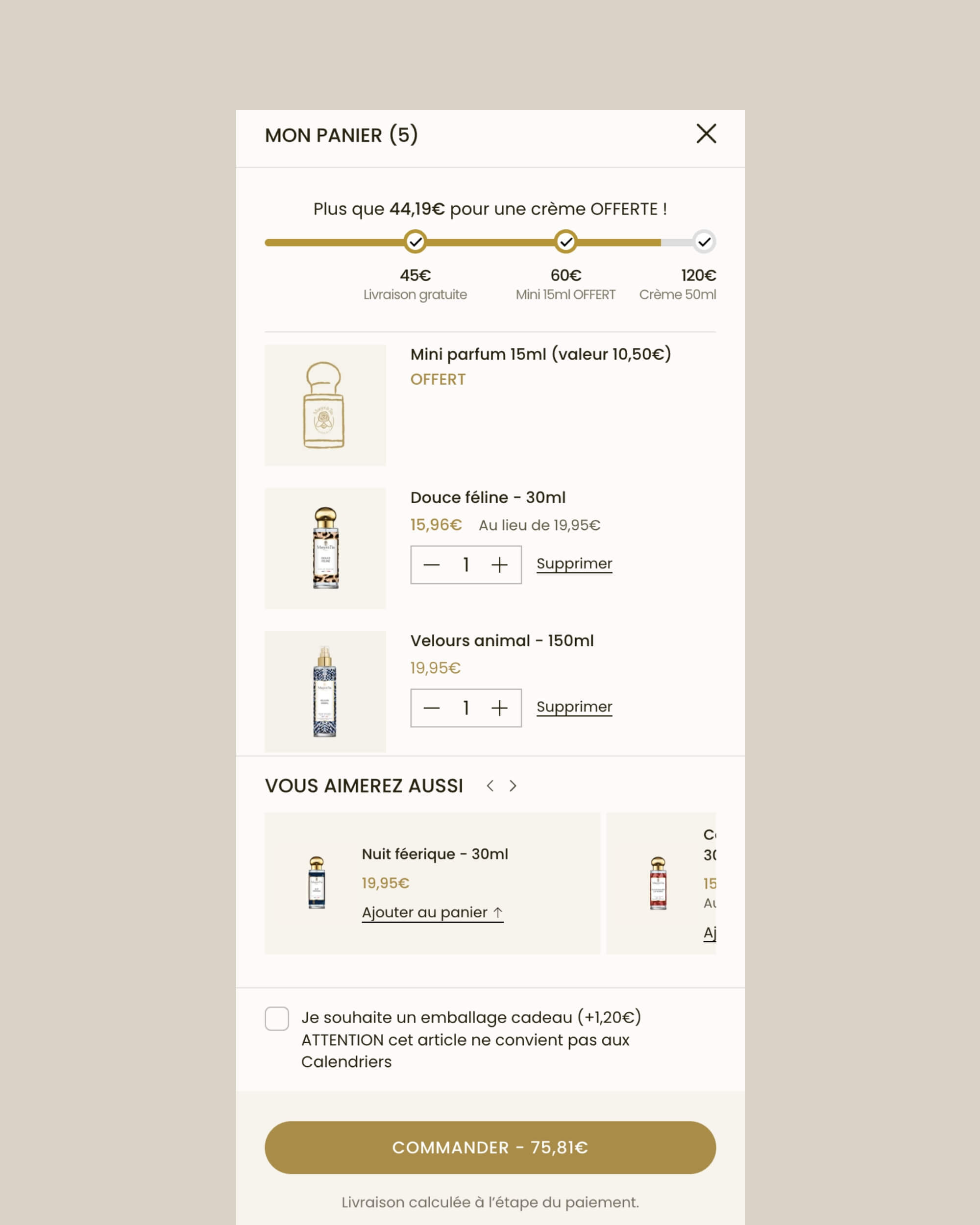 Panier et cross-selling migration et refonte Shopify Margot & Tita