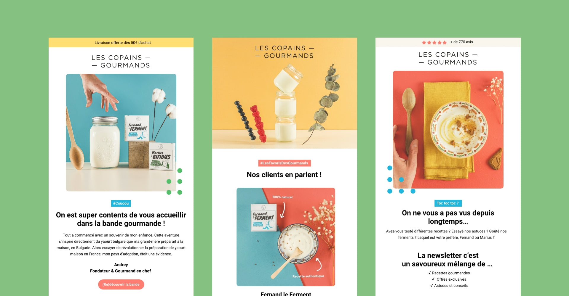 Site Shopify Les Copains Gourmands